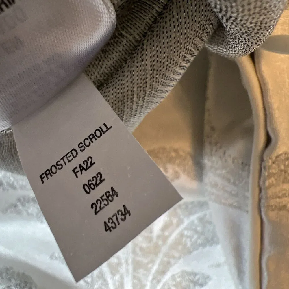 Hotel Collection Frosted Scroll (1) Euro Sham Gray 💖